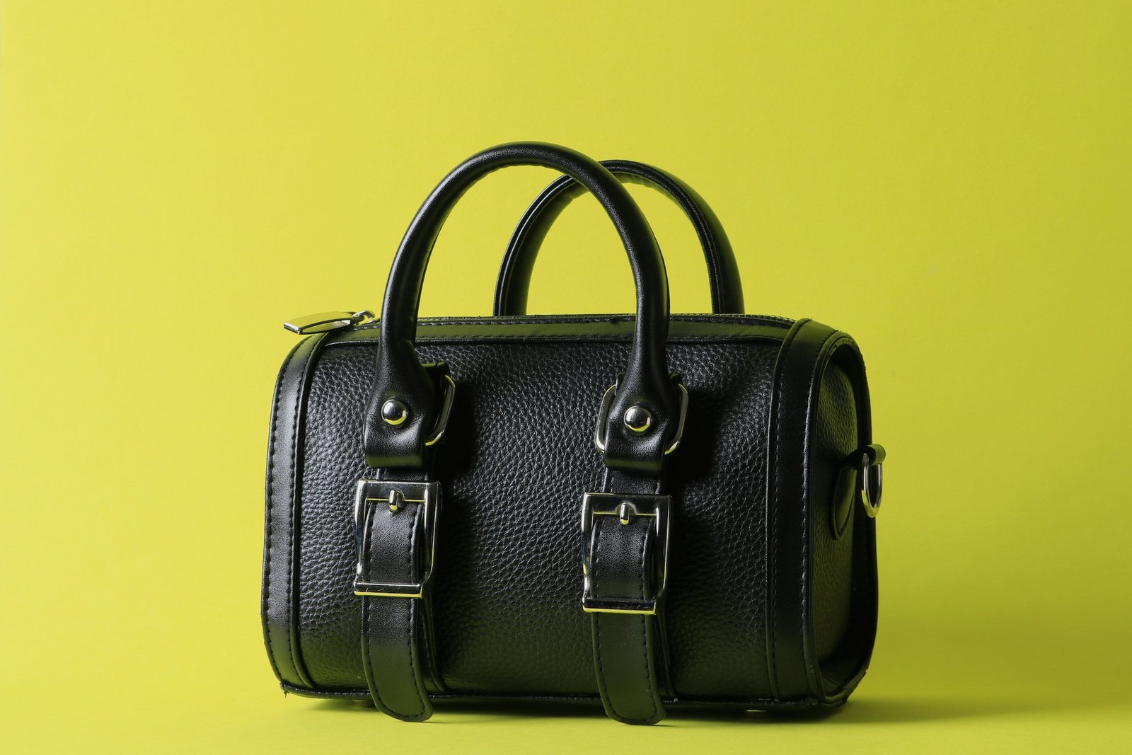 Bag on yellow background