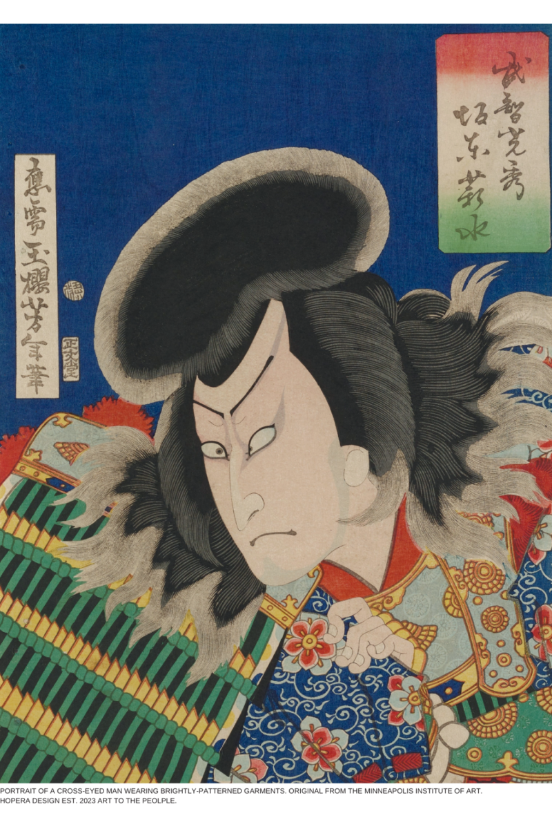 Premium Huppari "Portrait of a Cross-Eyed Man"
