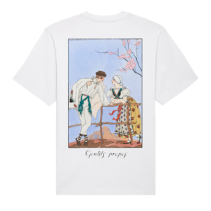 Premium T-paita "Gentils Propos" by George Barbier
