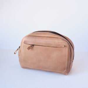 DOUGLAS nahkainen toilettilaukku - Beige