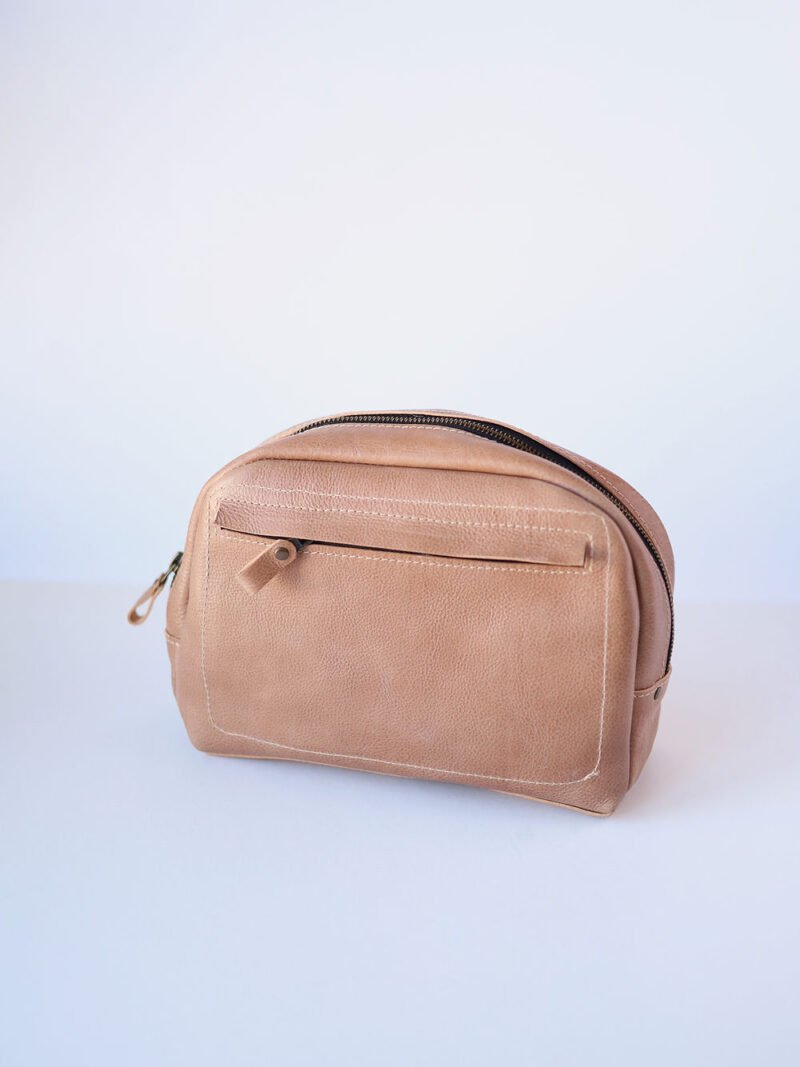 DOUGLAS nahkainen toilettilaukku - Beige