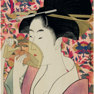 Premium Huppari "Kushi" by Utamaro Kitagawa