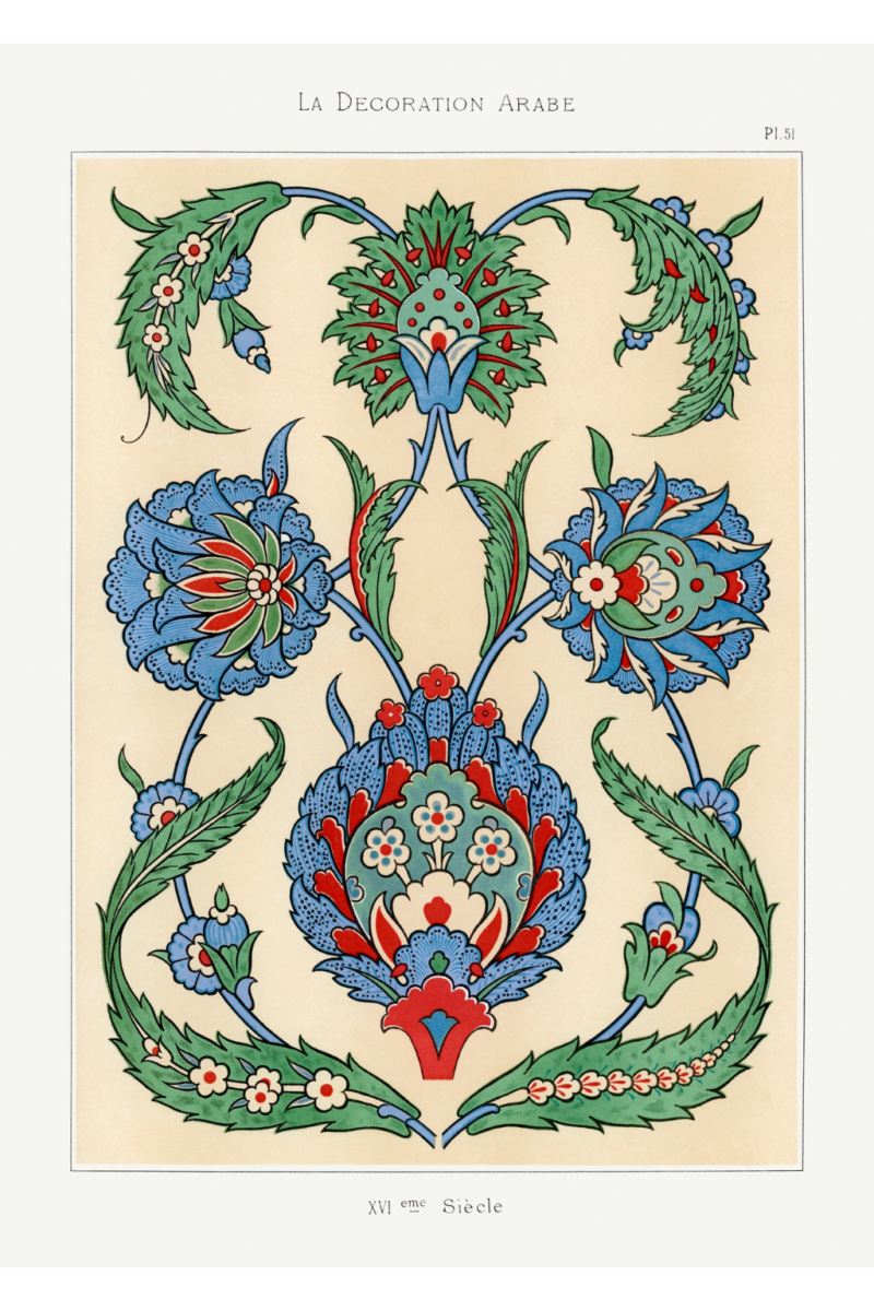 Premium T-paita "La Decoration Arabe" by Emile Prisse d'Avennes