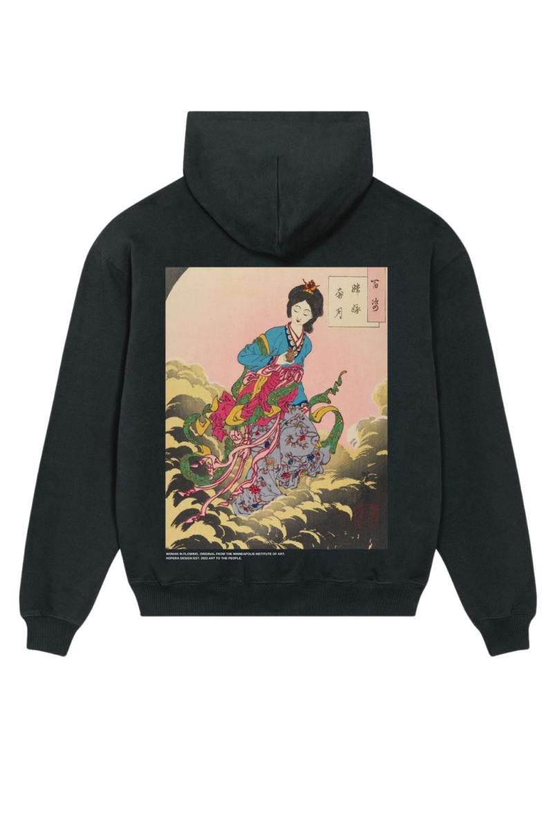 Premium Huppari "Woman in Flowing Draperies"