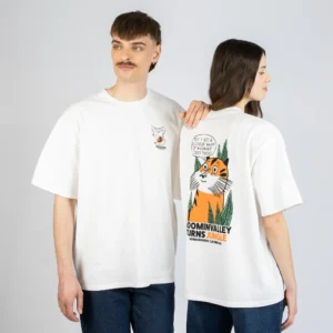 Muumi Tiikeri Premium T-paita – Valkoinen