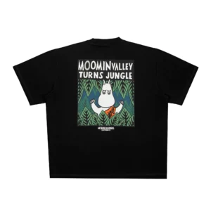 Muumipeikko viidakossa Premium T-paita – Musta