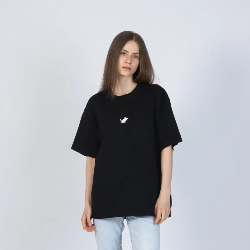 Muumi Klassikko Premium T-paita – Musta