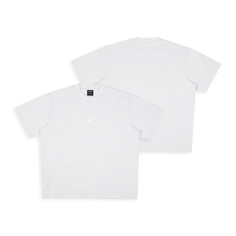 Muumi Klassikko Premium T-paita – Vaalean harmaa