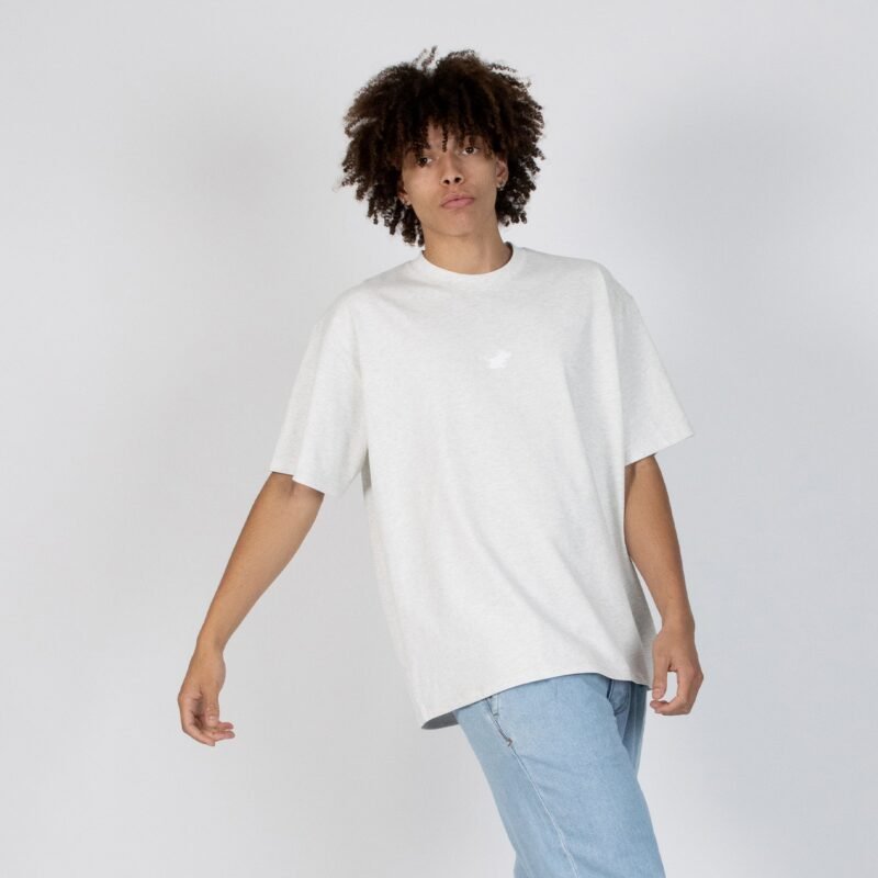 Muumi Klassikko Premium T-paita – Vaalean harmaa