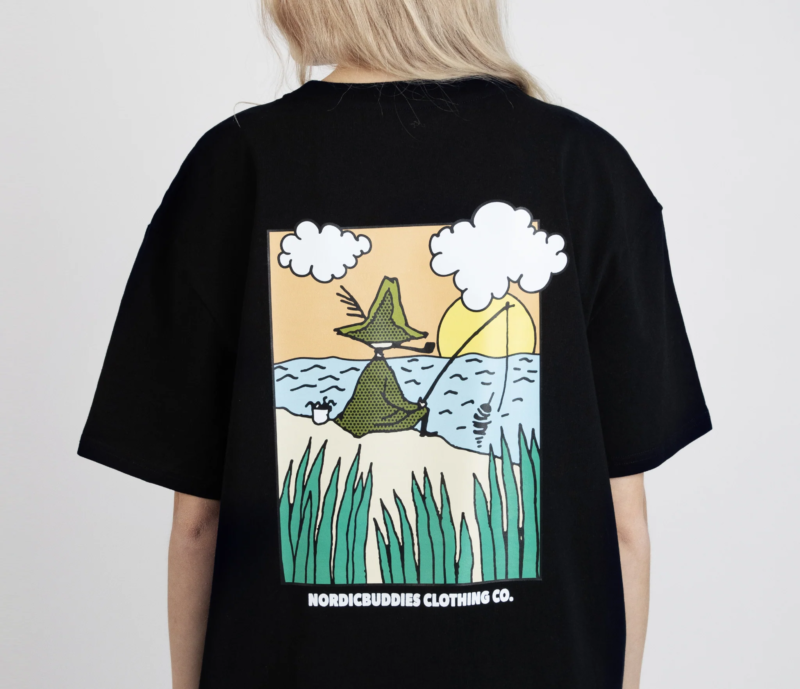Nuuskamuikkunen T-paita – Musta
