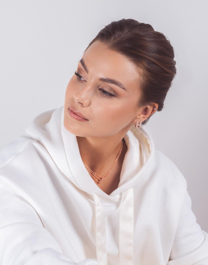 Metropolitan Glow White Korvakorut – Ruusukulta ja Hopea