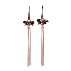 Cherie Black Tassel Korvakorut – Ruusukulta ja Hopea