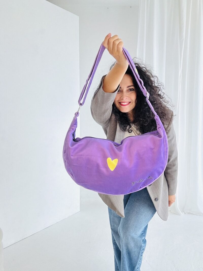 Hobo-laukku sydän – Violetti