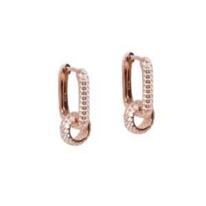 metropolitan-glow-rolling-charm-s-earrings-30632546.jpg Metropolitan Glow Rolling Charm Korvakorut S – Ruusukulta ja Hopea