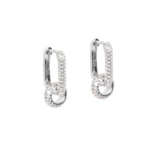 Metropolitan Glow Rolling Charm Korvakorut S – Ruusukulta ja Hopea