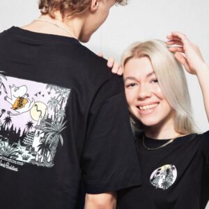 Muumipeikko viidakossa T-paita – Musta