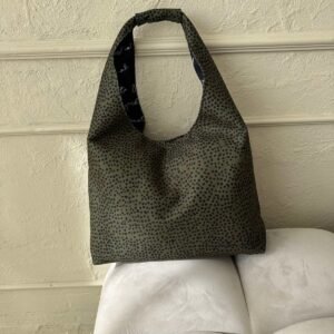 Moon-laukku – Khaki Polka Dots