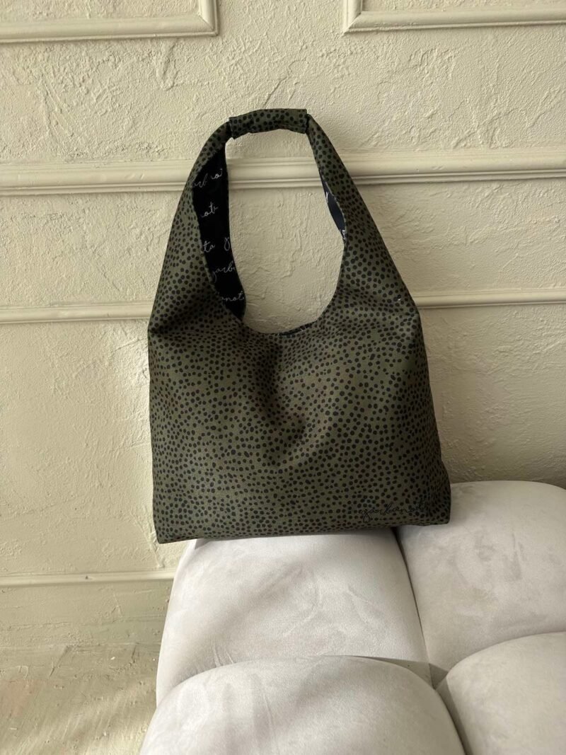 Moon-laukku – Khaki Polka Dots