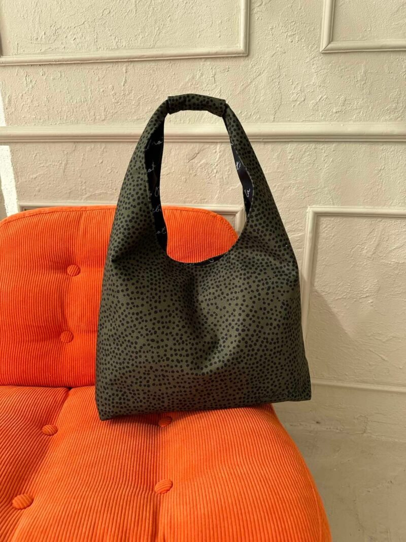 Moon-laukku – Khaki Polka Dots