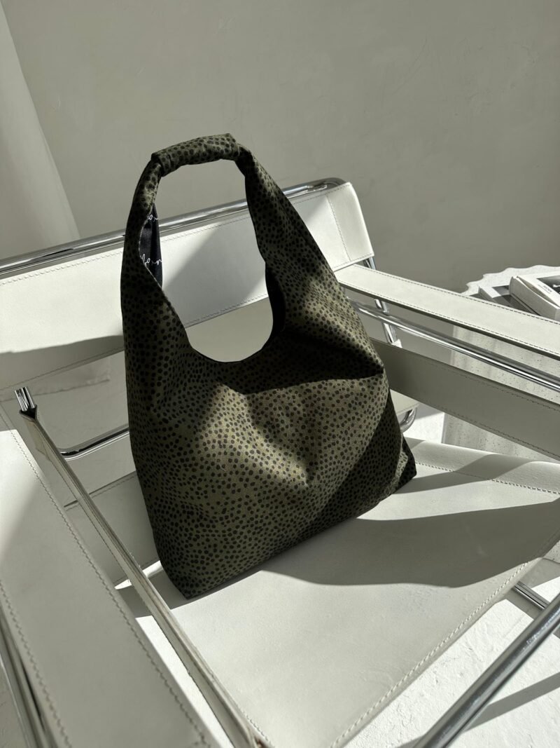 Moon-laukku – Khaki Polka Dots