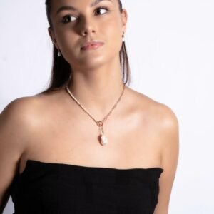 Mother-Pearl Choker Kaulakoru – Ruusukulta ja Hopea