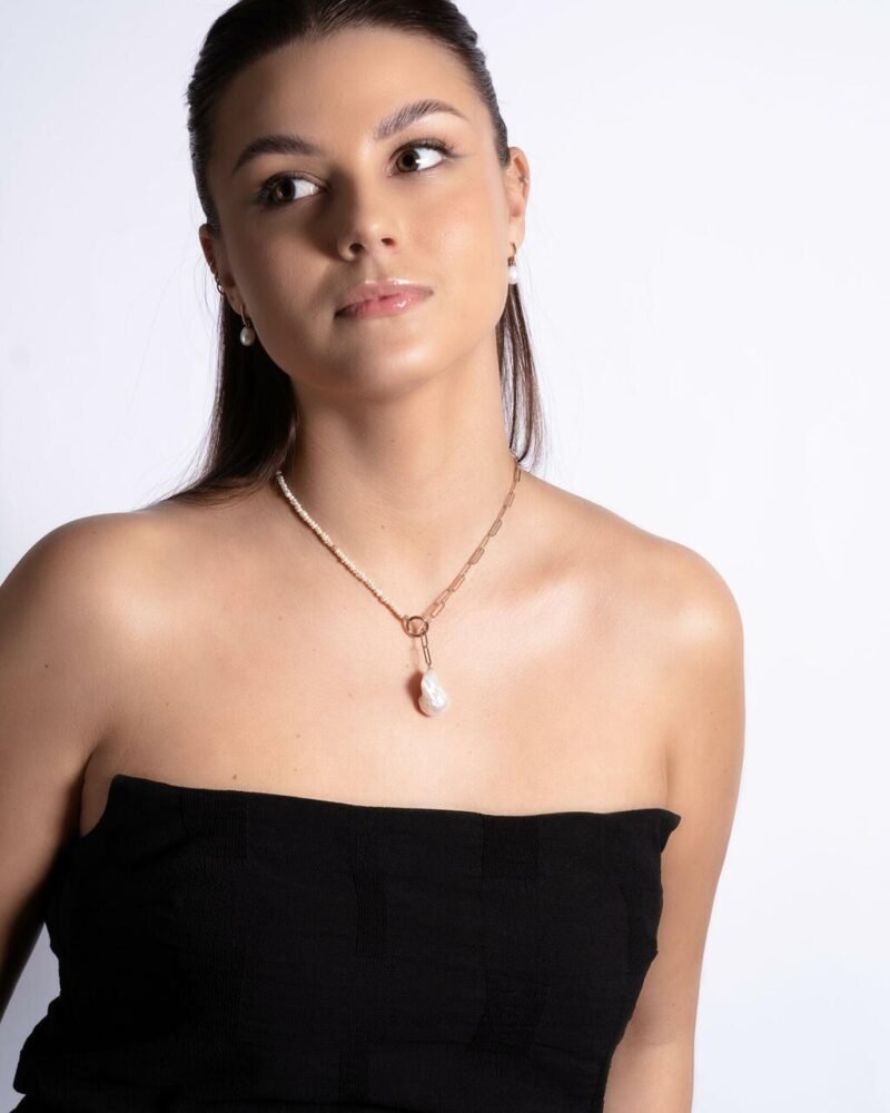 Mother-Pearl Choker Kaulakoru – Ruusukulta ja Hopea