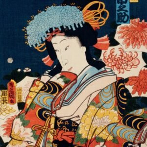 Premium Huppari "Portraits of Actor" by Toyohara Kunichika