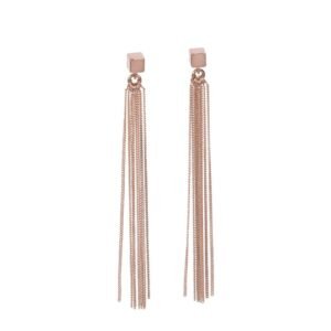 Solid C-Tassel Korvakorut – Ruusukulta ja Hopea