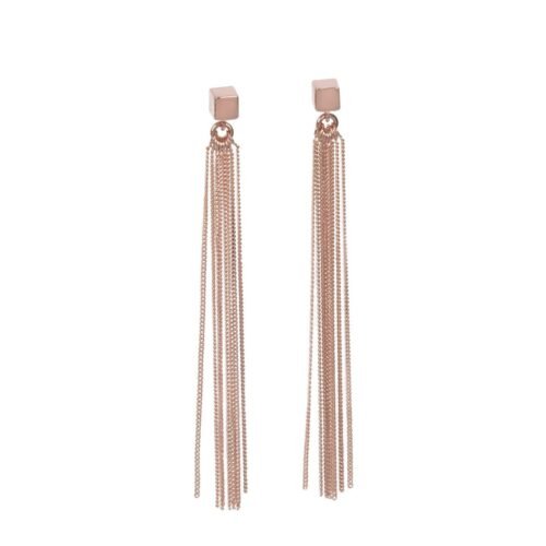 Solid C-Tassel Korvakorut – Ruusukulta ja Hopea